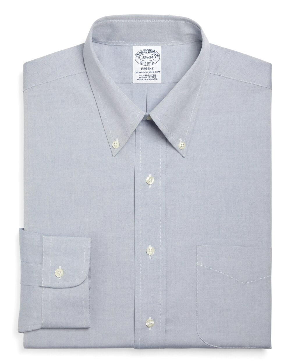 Brooks Brothers Men Regent Fitted Dress Shirt, Button-Down Collar