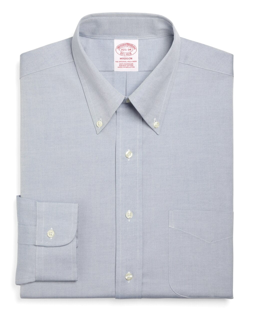 Brooks Brothers Men Madison Classic-Fit Dress Shirt, Button-Down Collar