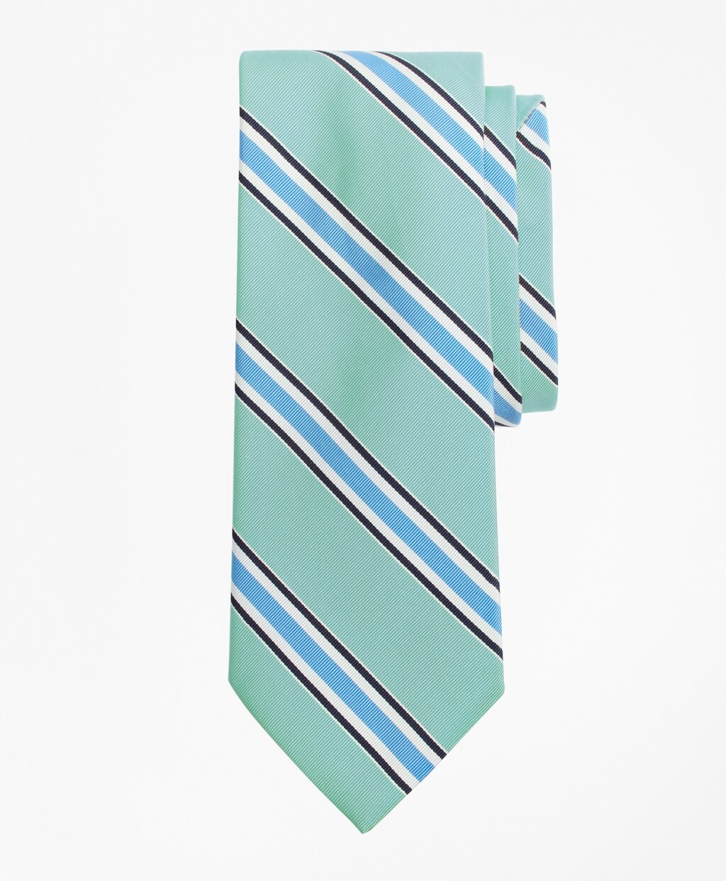 Brooks Brothers Men Three-Color Stripe Tie