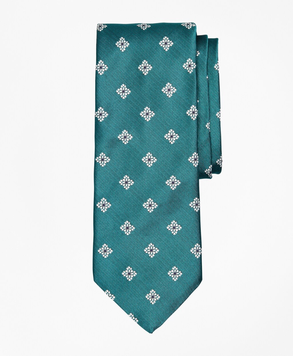 Brooks Brothers Men Open Neat Floral Tie