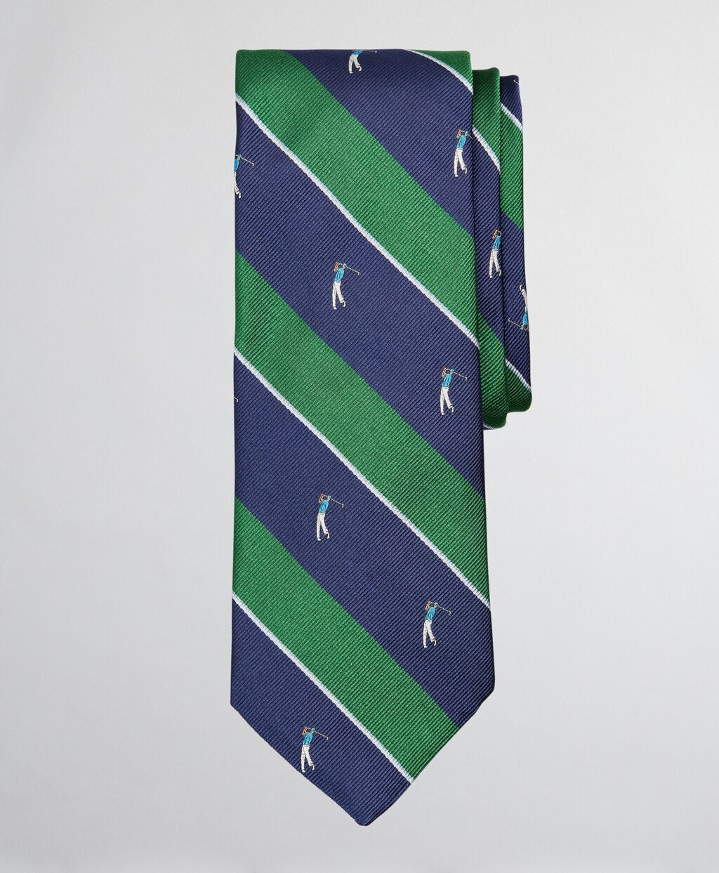 Brooks Brothers Men Golf Player Stripe Tie