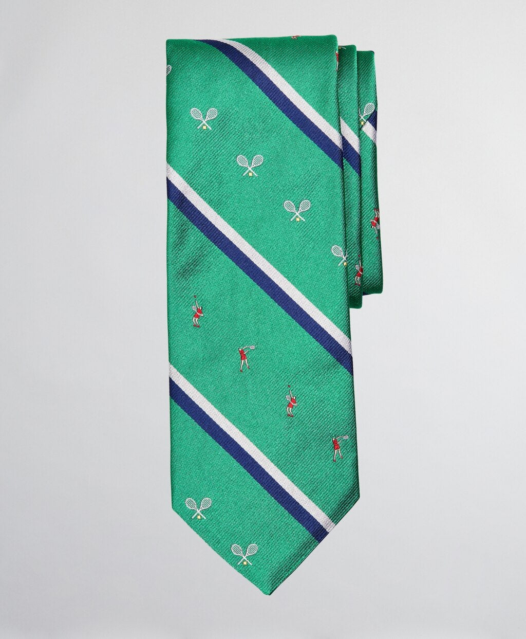 Brooks Brothers Men Tennis Player Stripe Tie