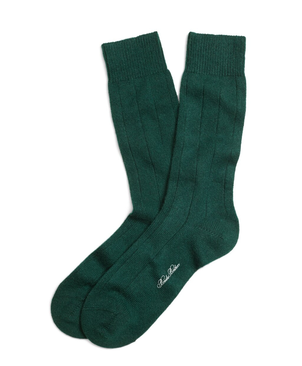 Brooks Brothers Men Ribbed Cashmere Crew Socks