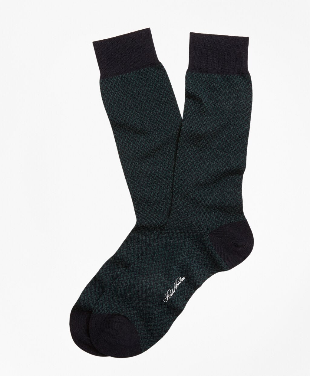 Brooks Brothers Men Basketweave Crew Socks