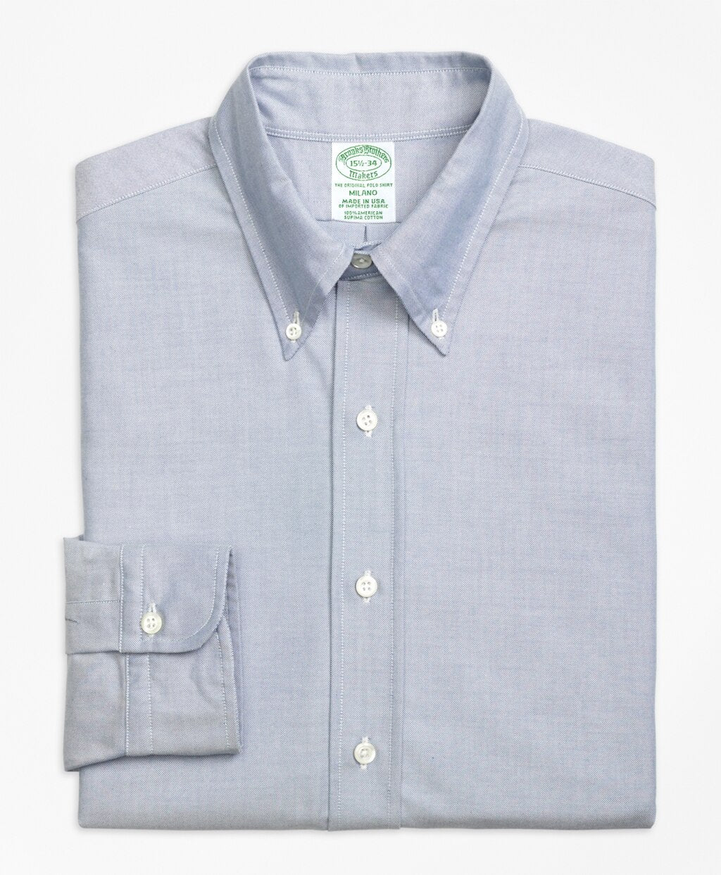 Brooks Brothers Men Original Polo® Button-Down Oxford Milano Slim-Fit Dress Shirt