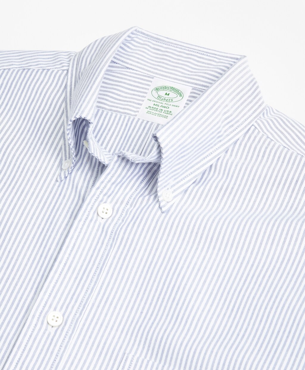 Brooks Brothers Men Milano Fit Oxford Bengal Stripe Sport Shirt