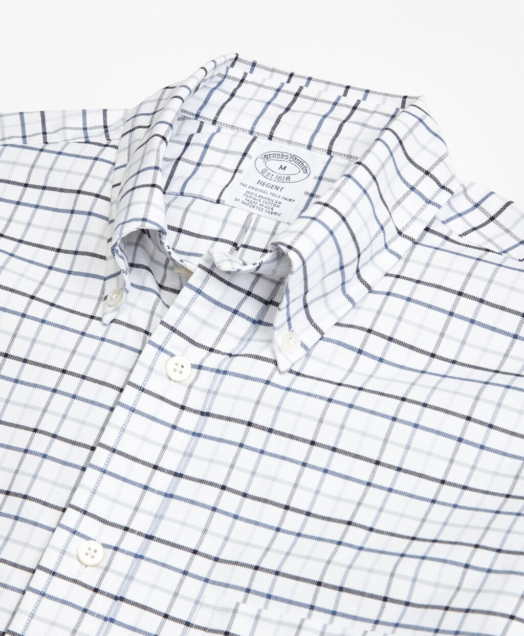 Brooks Brothers Men Regent Fit Oxford Multi-Check Sport Shirt