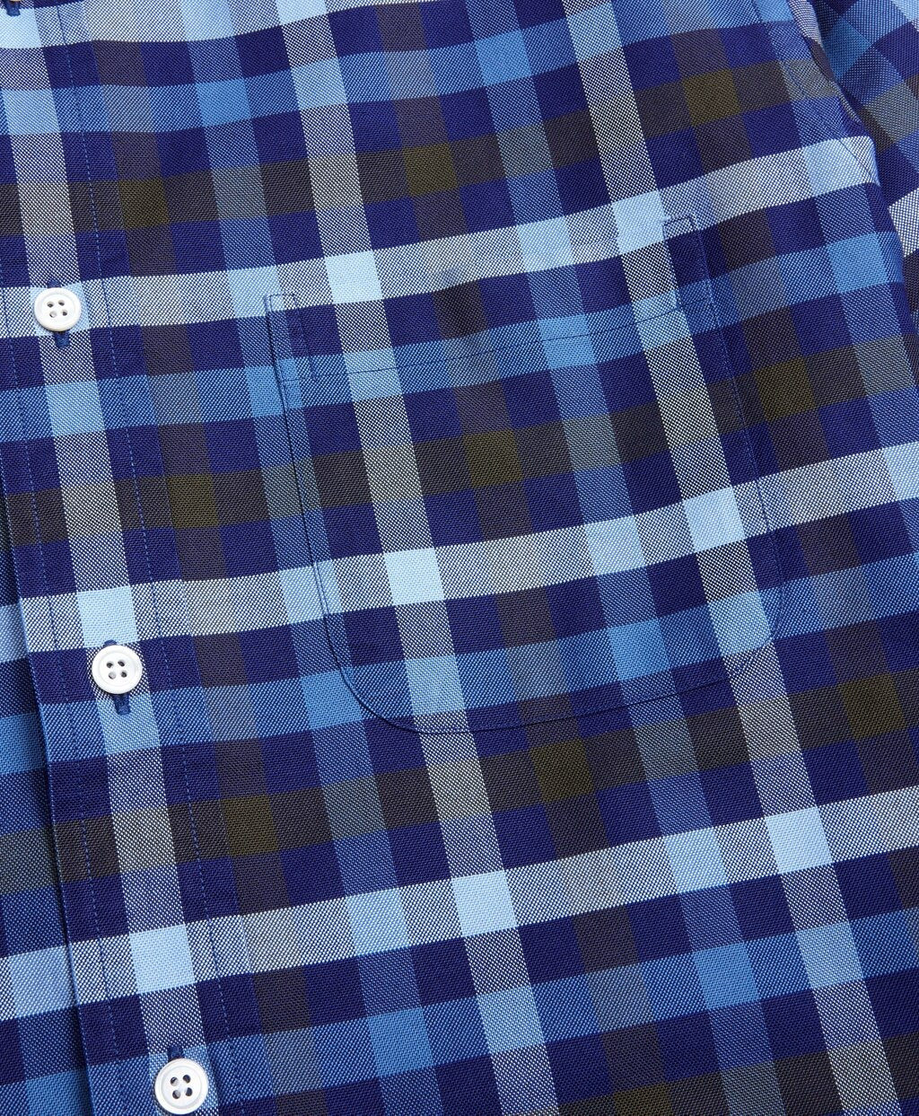 Brooks Brothers Men Madison Fit Oxford Two-Color Plaid Sport Shirt