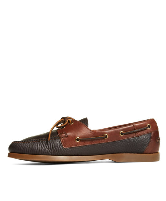 Brooks Brothers Men Contrasting Leather Boat Shoes