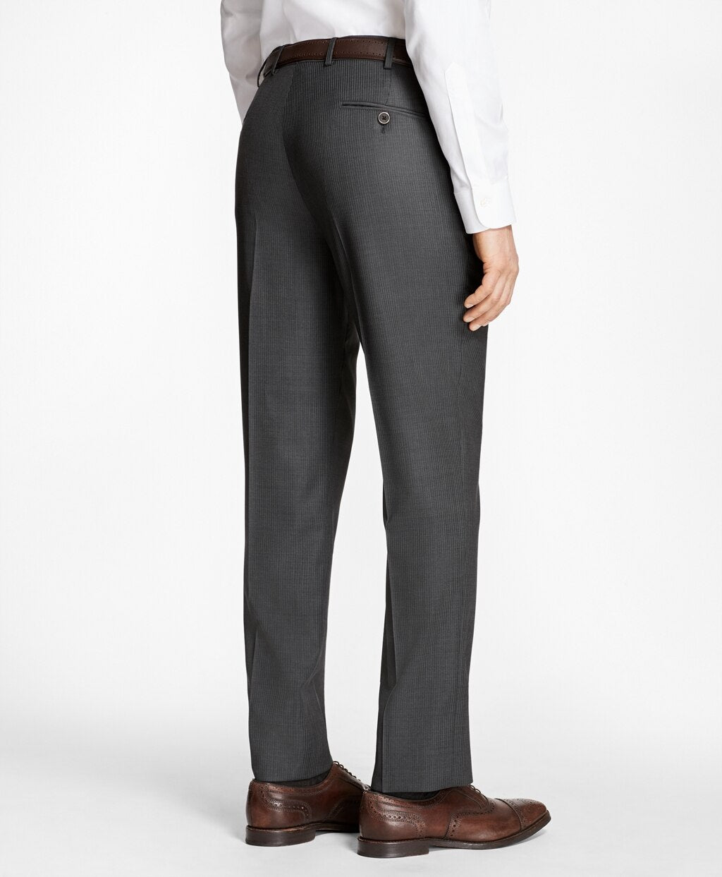 Brooks Brothers Men Regent Fit Saxxon™ Wool Slim Stripe 1818 Suit