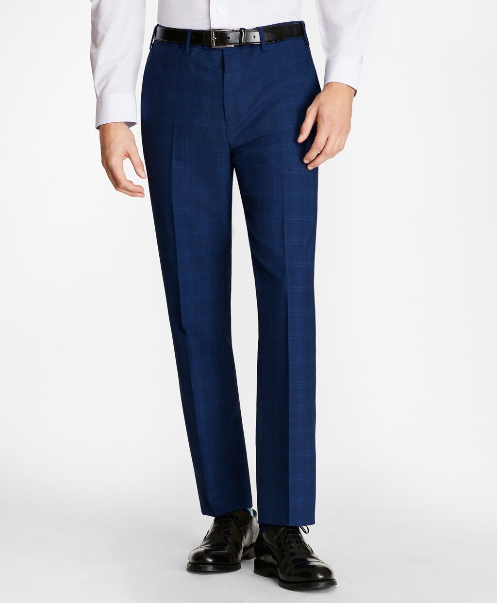 Brooks Brothers Men Regent Fit Saxxon™ Wool Three-Button Plaid 1818 Suit