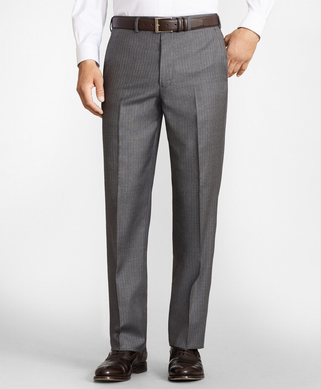 Brooks Brothers Men Madison Fit Two-Button Stripe 1818 Suit
