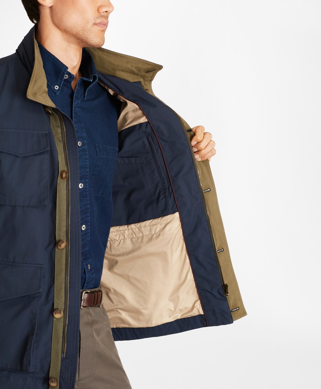 Brooks Brothers Men Water-Repellent Field Jacket