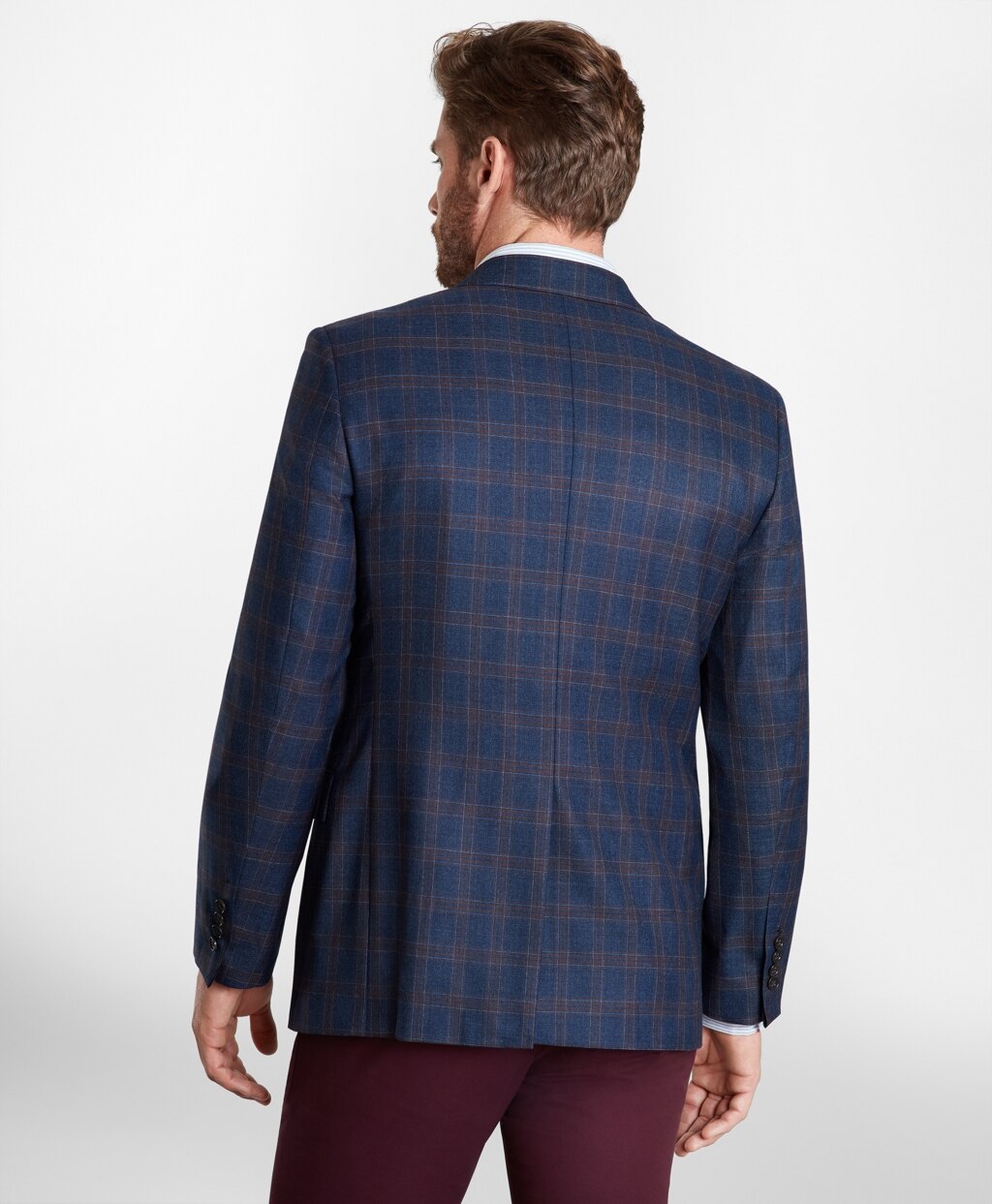 Brooks Brothers Men Regent Fit Multi-Plaid Sport Coat