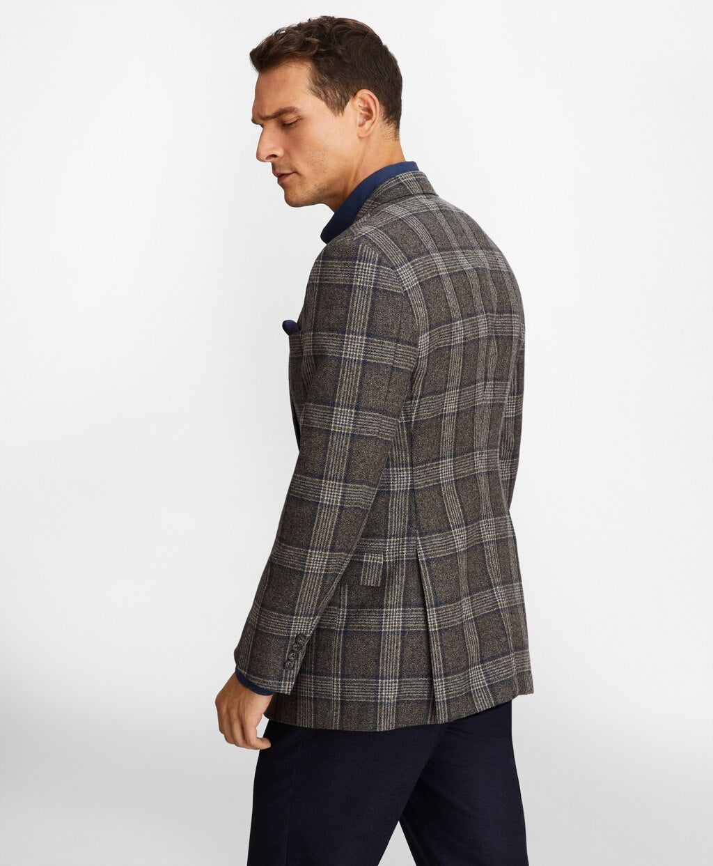 Brooks Brothers Men Regent Fit Large Check Sport Coat
