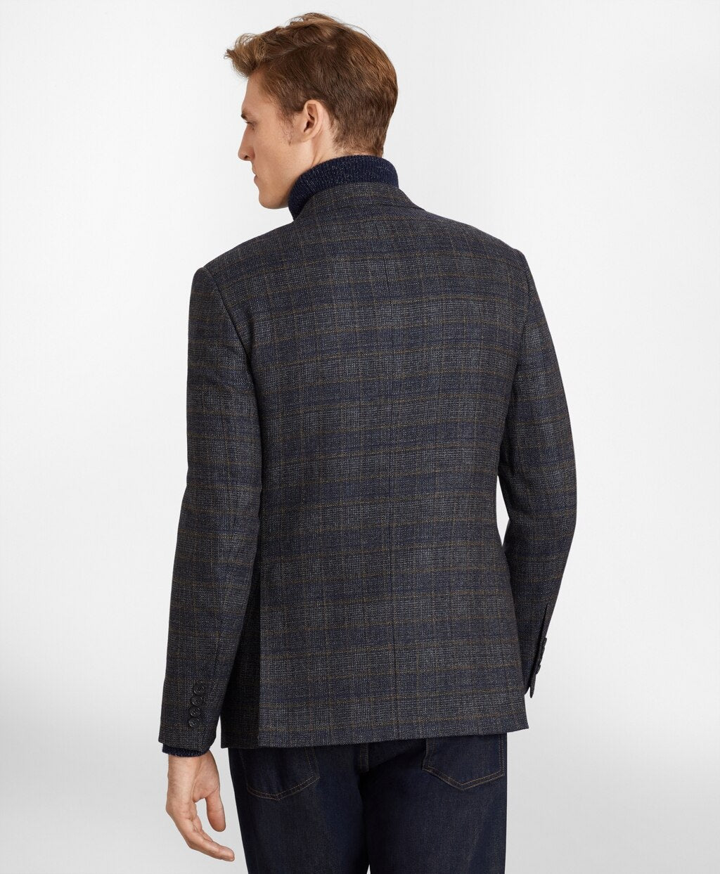 Brooks Brothers Men Milano Fit Check Sport Coat