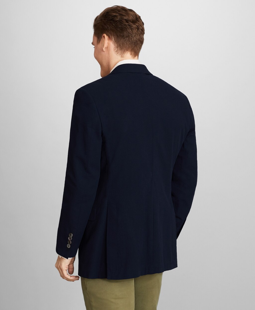 Brooks Brothers Men Regent Fit Seersucker Sport Coat