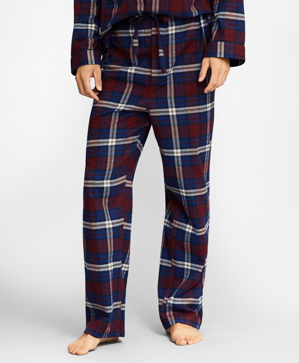 Brooks Brothers Men Signature Tartan Flannel Pajamas