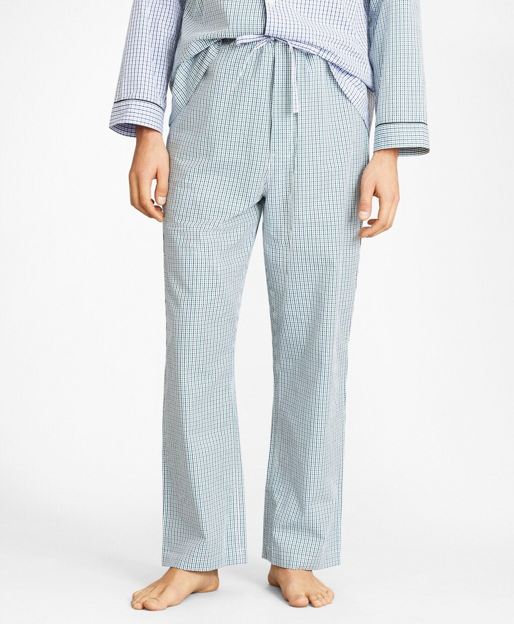 Brooks Brothers Men Seersucker Fun Plaid Pajamas