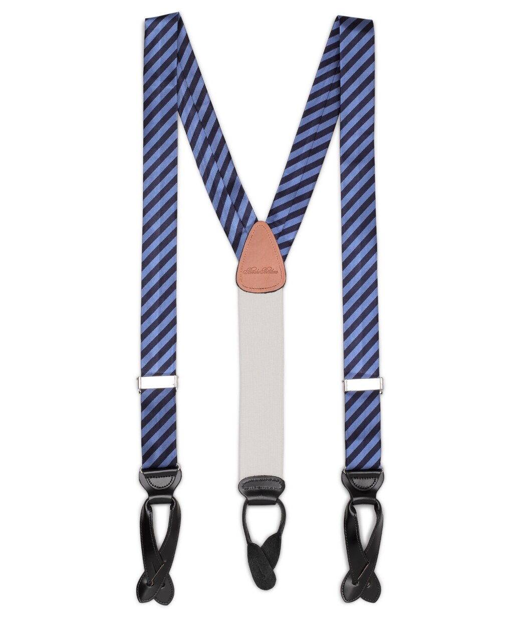 Brooks Brothers Men Diagonal Stripe Suspenders