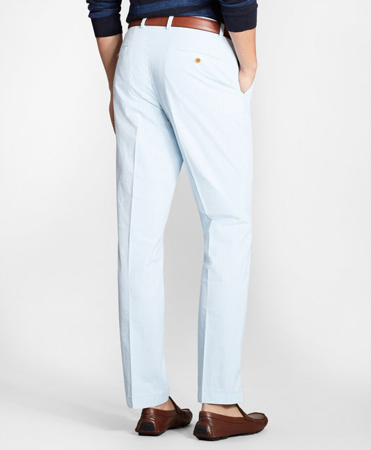 Brooks Brothers Men Clark Fit Stripe Seersucker Pants