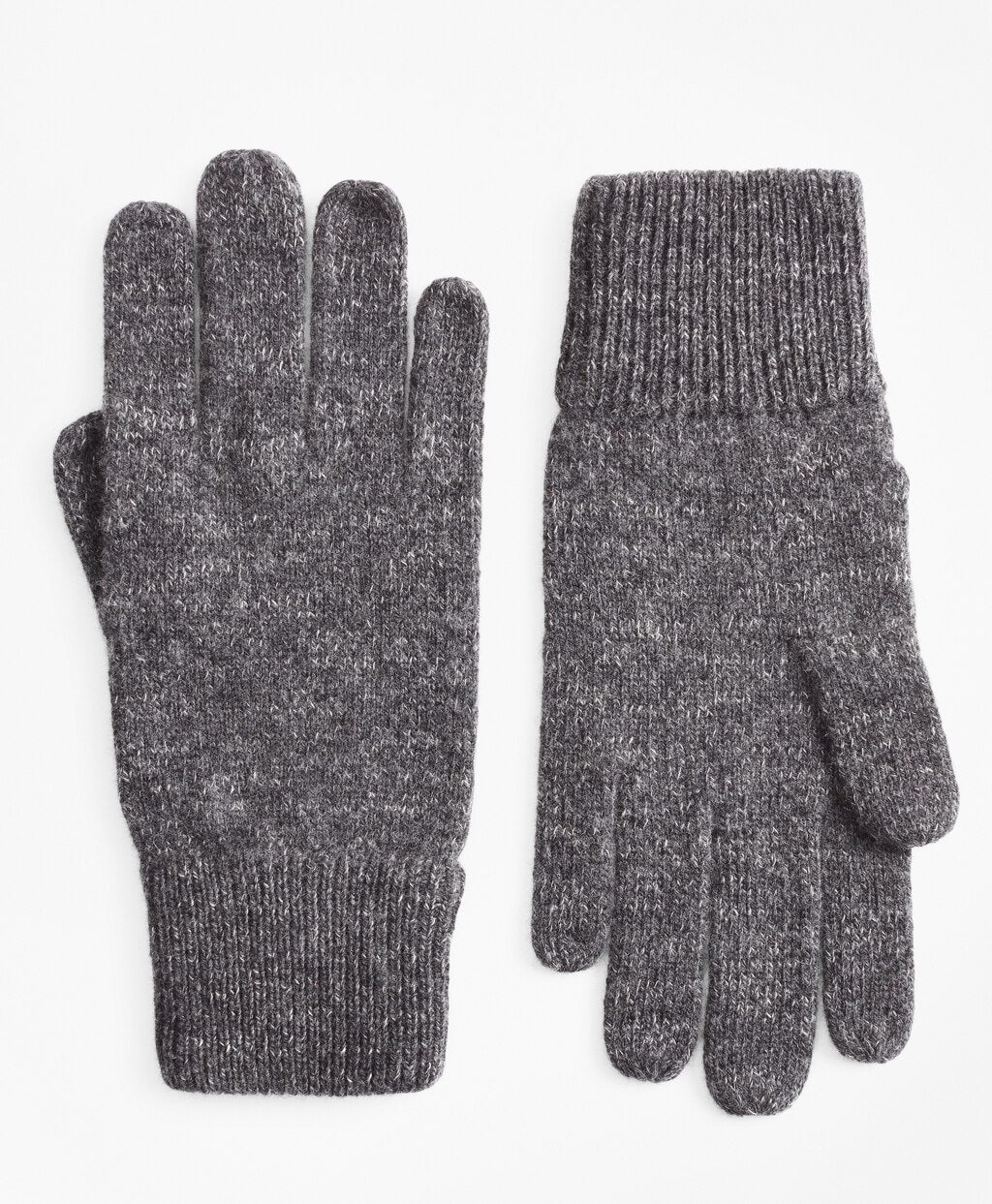 Brooks Brothers Men Ribbed Marled Wool Gloves