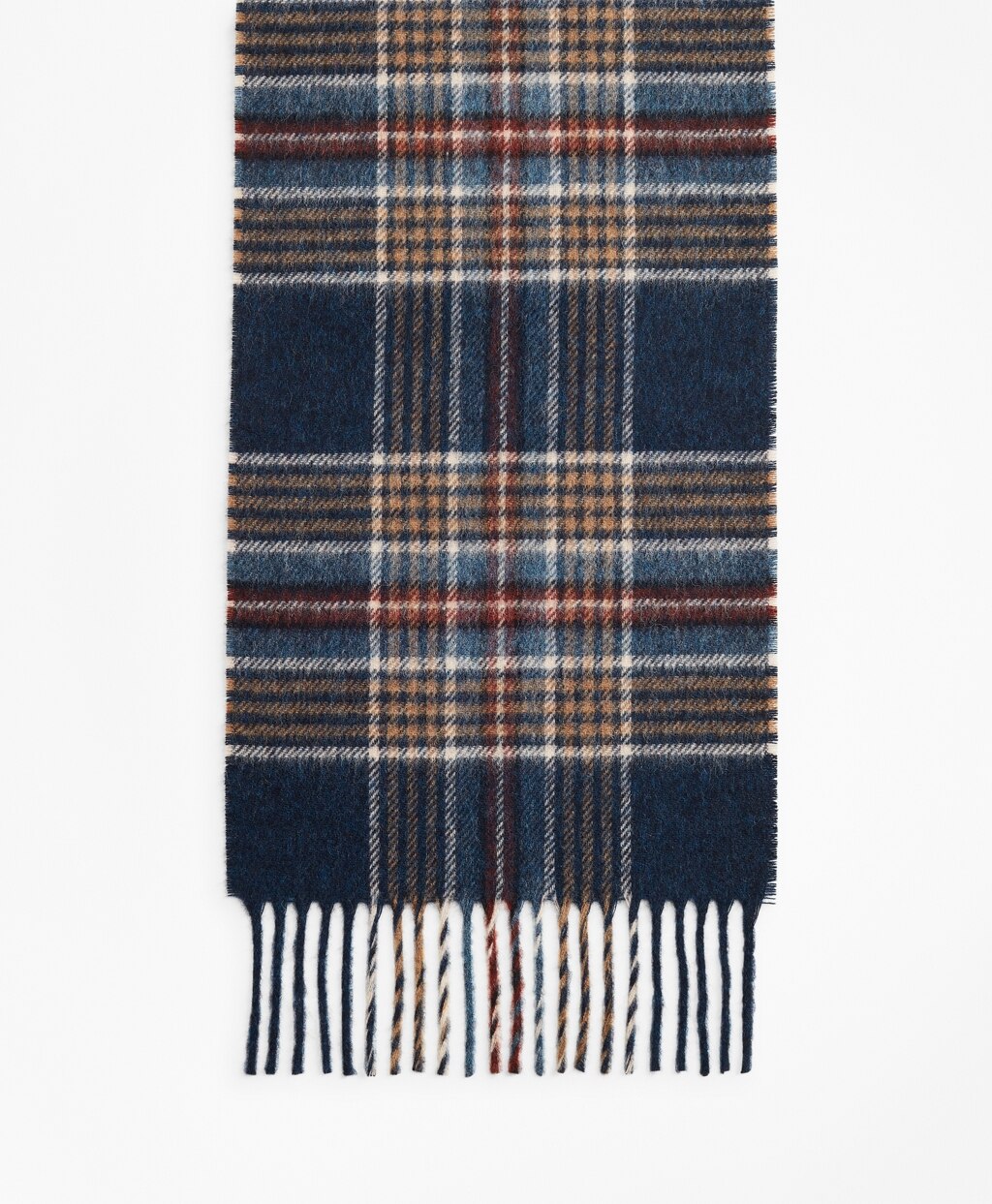 Brooks Brothers Men Indigo Tartan Scarf