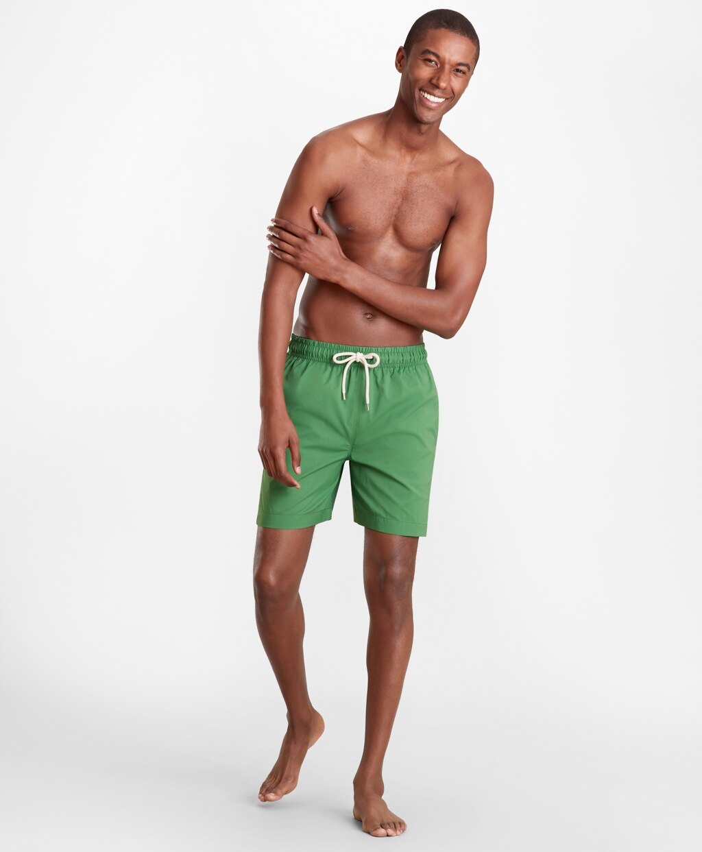Brooks Brothers Men Montauk 6" Swim Trunks