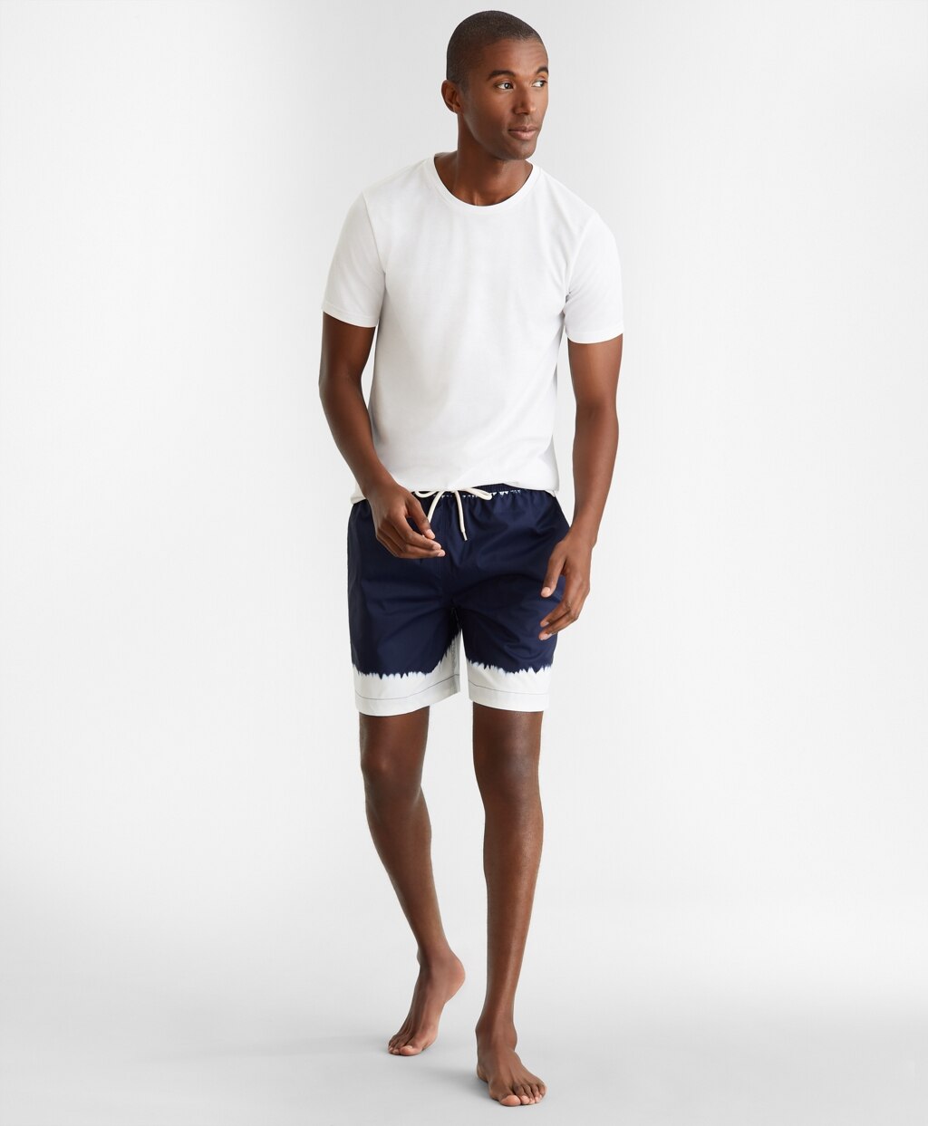 Brooks Brothers Men Montauk 6" Tie-Dye Print Swim Trunks