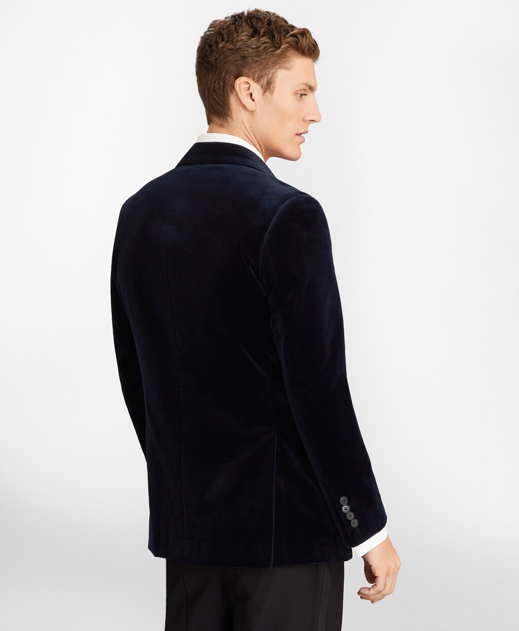 Brooks Brothers Men Milano Fit Velvet Tuxedo Jacket