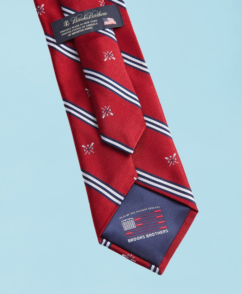 Brooks Brothers Men Head Of The Charles® Regatta Mini BB#1 Stripe Slim Tie