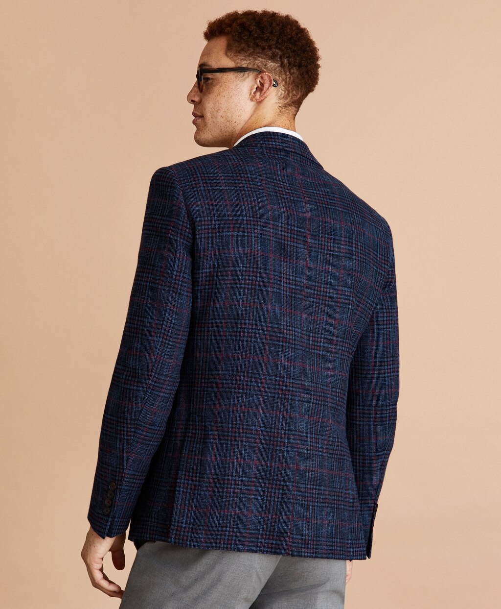 Brooks Brothers Men Wool-Blend Plaid Sport Coat