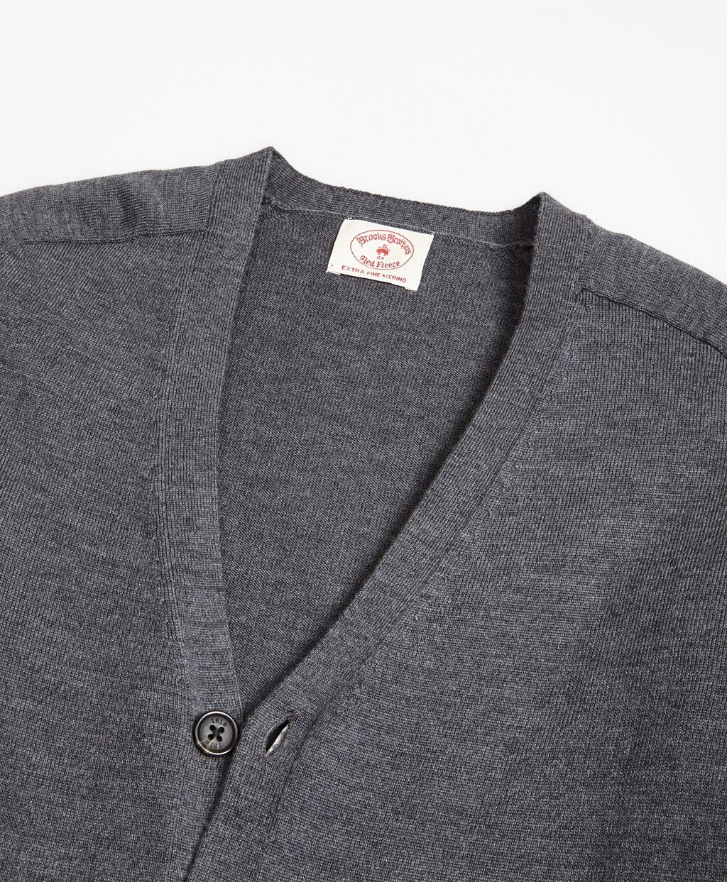 Brooks Brothers Men Merino Wool V-Neck Cardigan