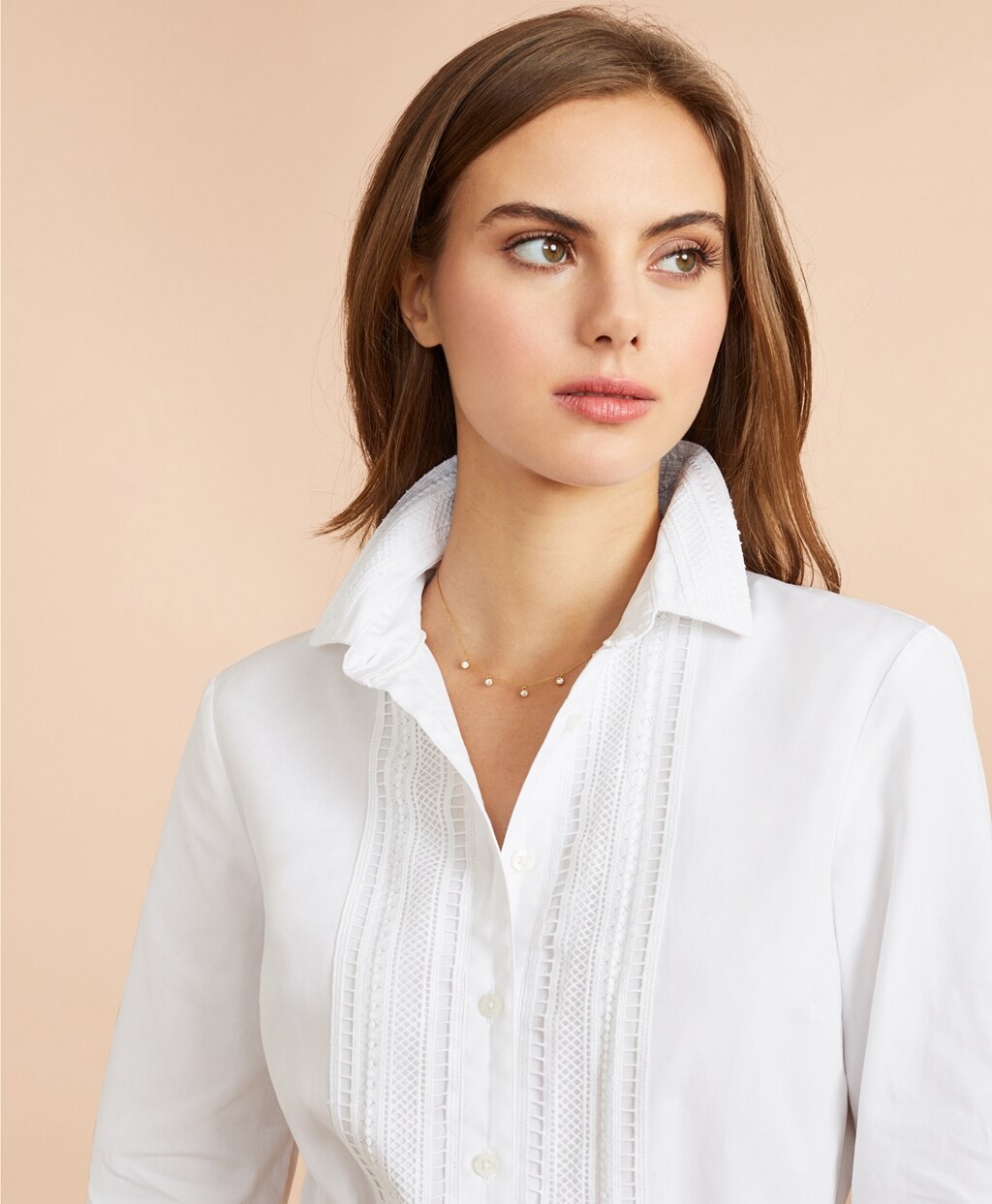 Brooks Brothers Women Demi-Fine Crystal Drop Necklace