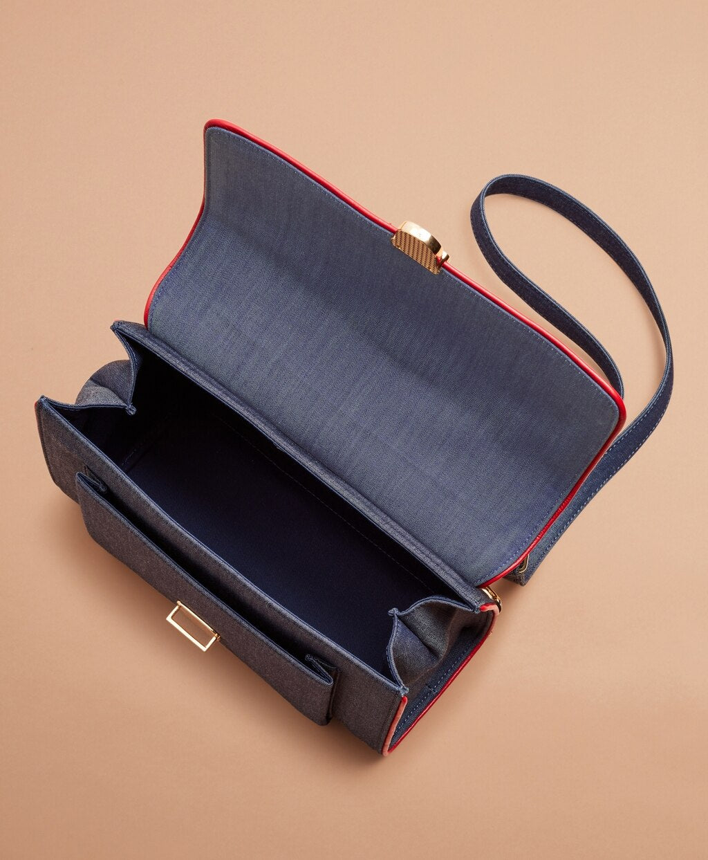 Brooks Brothers Women Denim Chain-Strap Shoulder Bag