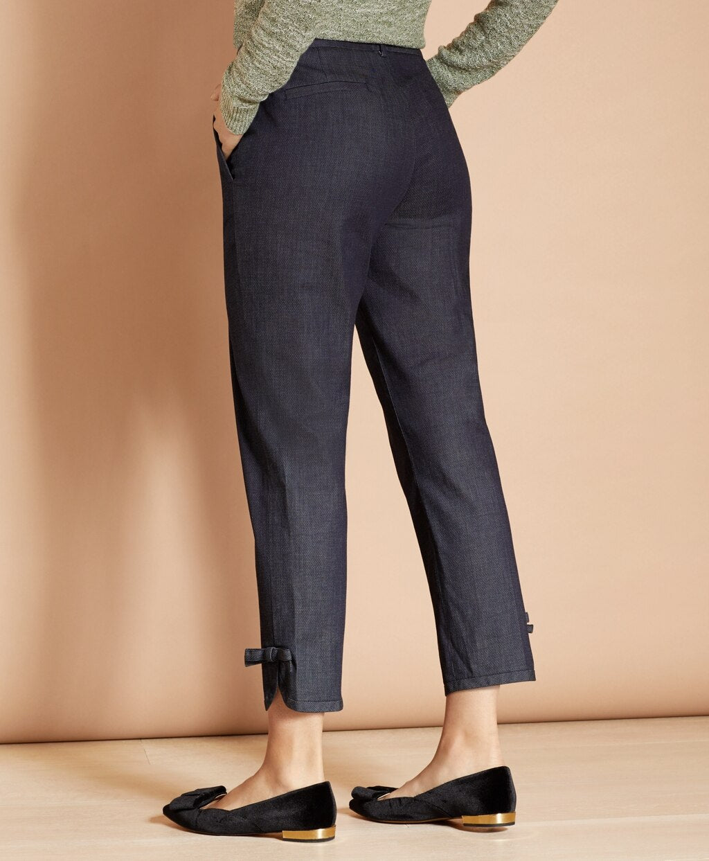 Brooks Brothers Women Stretch Cotton Denim Slim-Fit Pants
