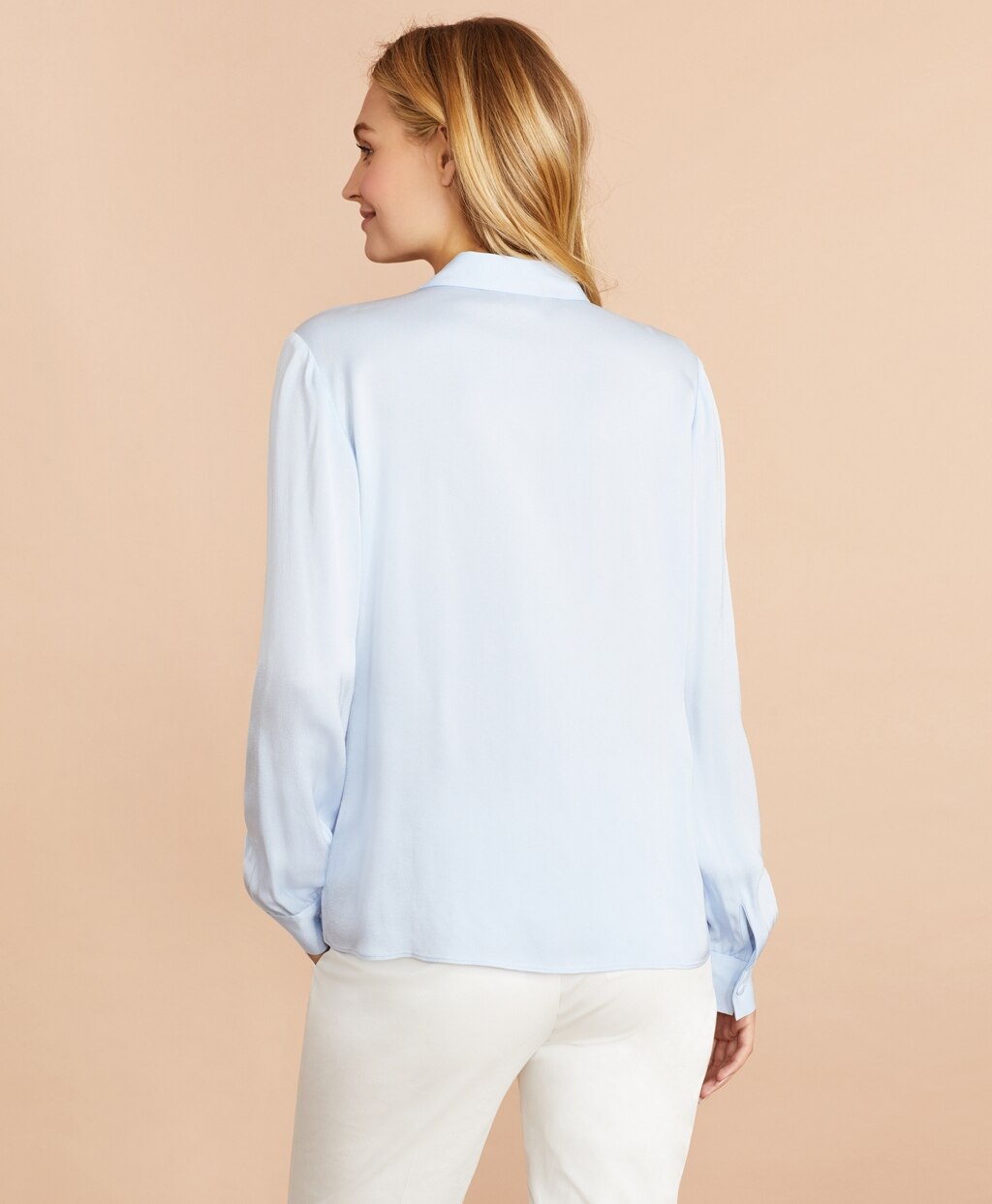 Brooks Brothers Women Pintucked Crepe Blouse