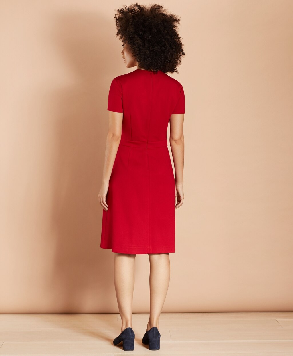 Brooks Brothers Women Ponte Knit Pleated Dress