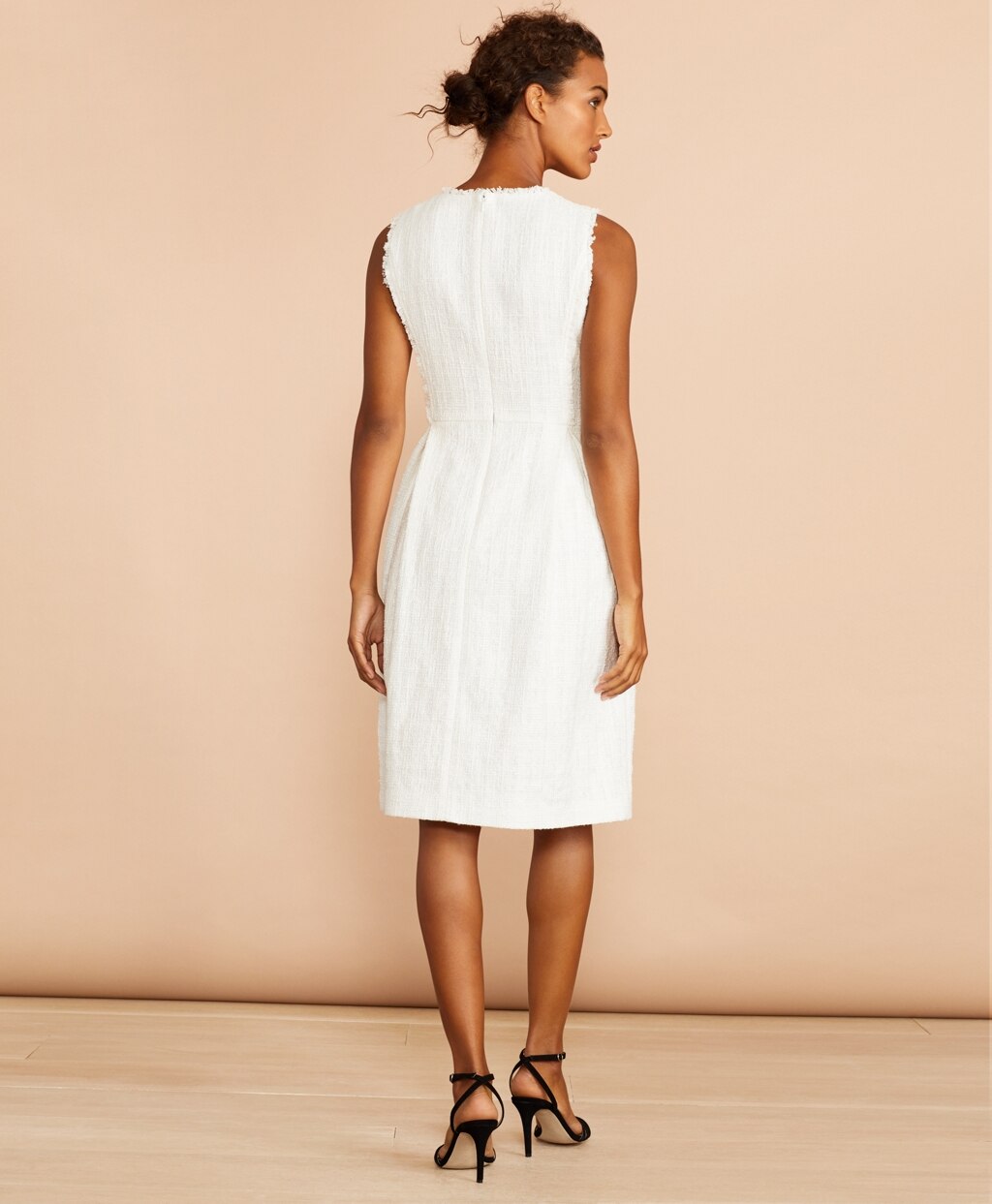 Brooks Brothers Women Fringe-Trimmed Boucle Dress