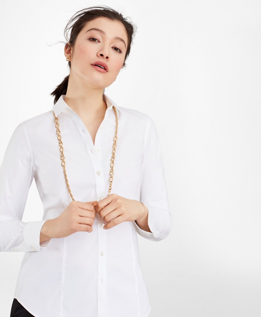Brooks Brothers Women Gold-Plated Link and Rope Chain Necklace