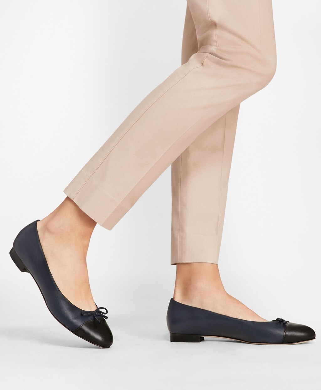 Brooks Brothers Women Color-block Leather Flats