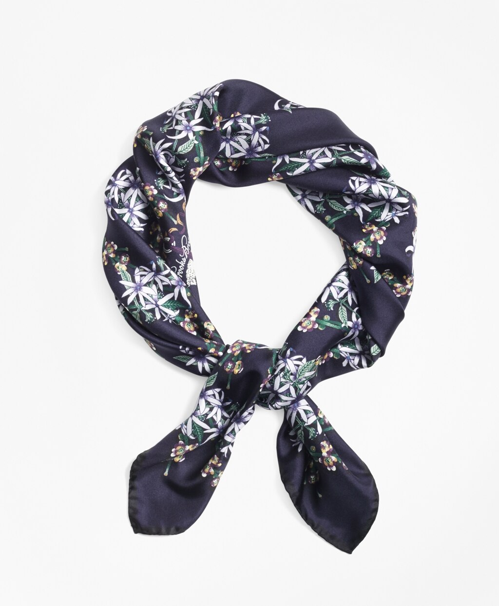 Brooks Brothers Women Wildflower-Print Silk Square Scarf