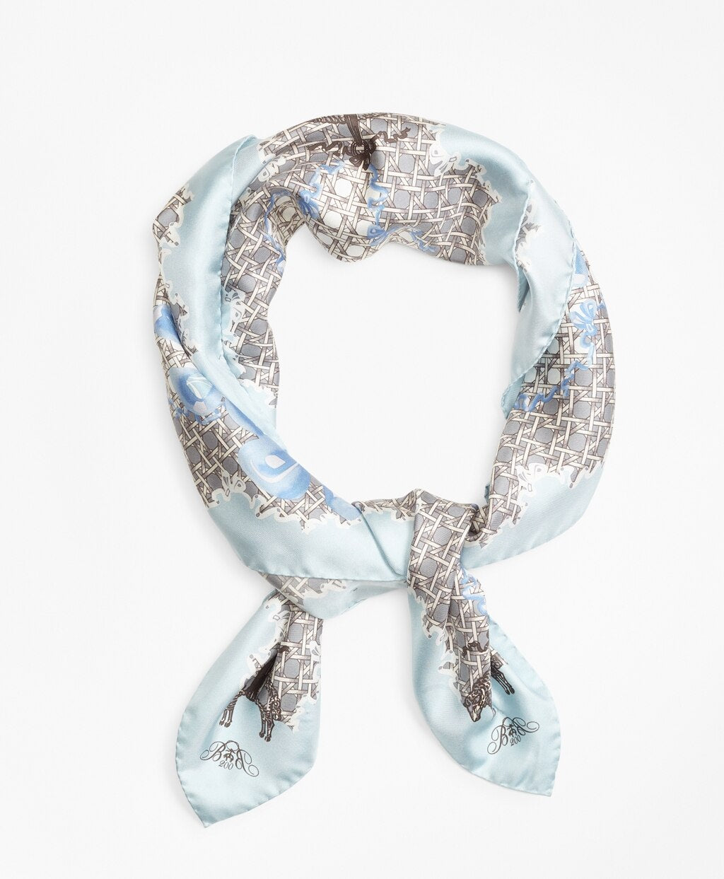 Brooks Brothers Women Limited Edition 200th Anniversary Silk Square Scarf