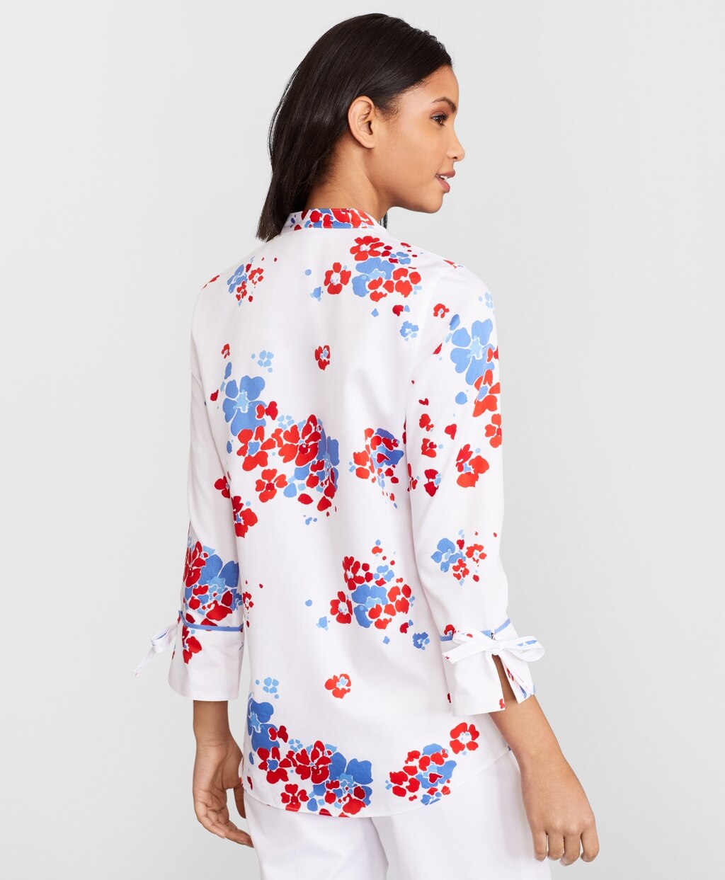 Brooks Brothers Women Floral-Print Supima® Cotton Sateen Tunic