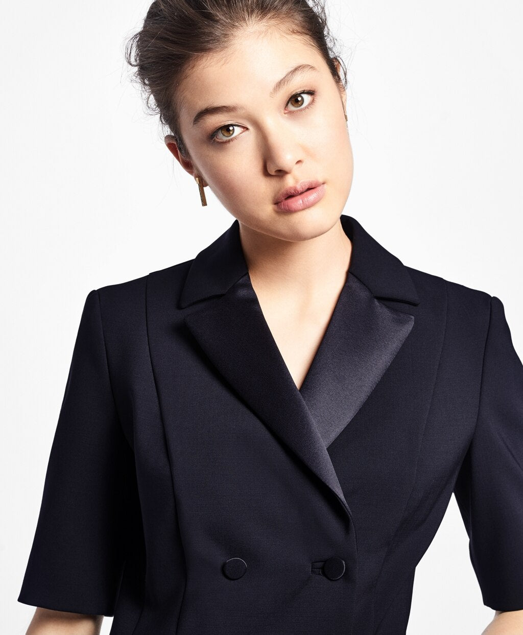 Brooks Brothers Women Double-Breasted Tuxedo Dress