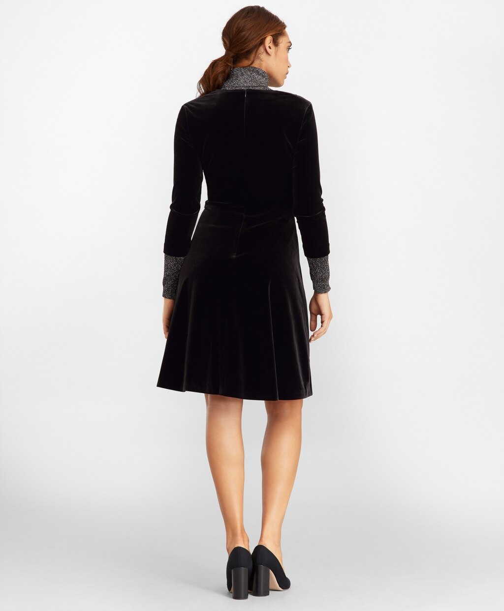 Brooks Brothers Women Velvet Faux Wrap Dress