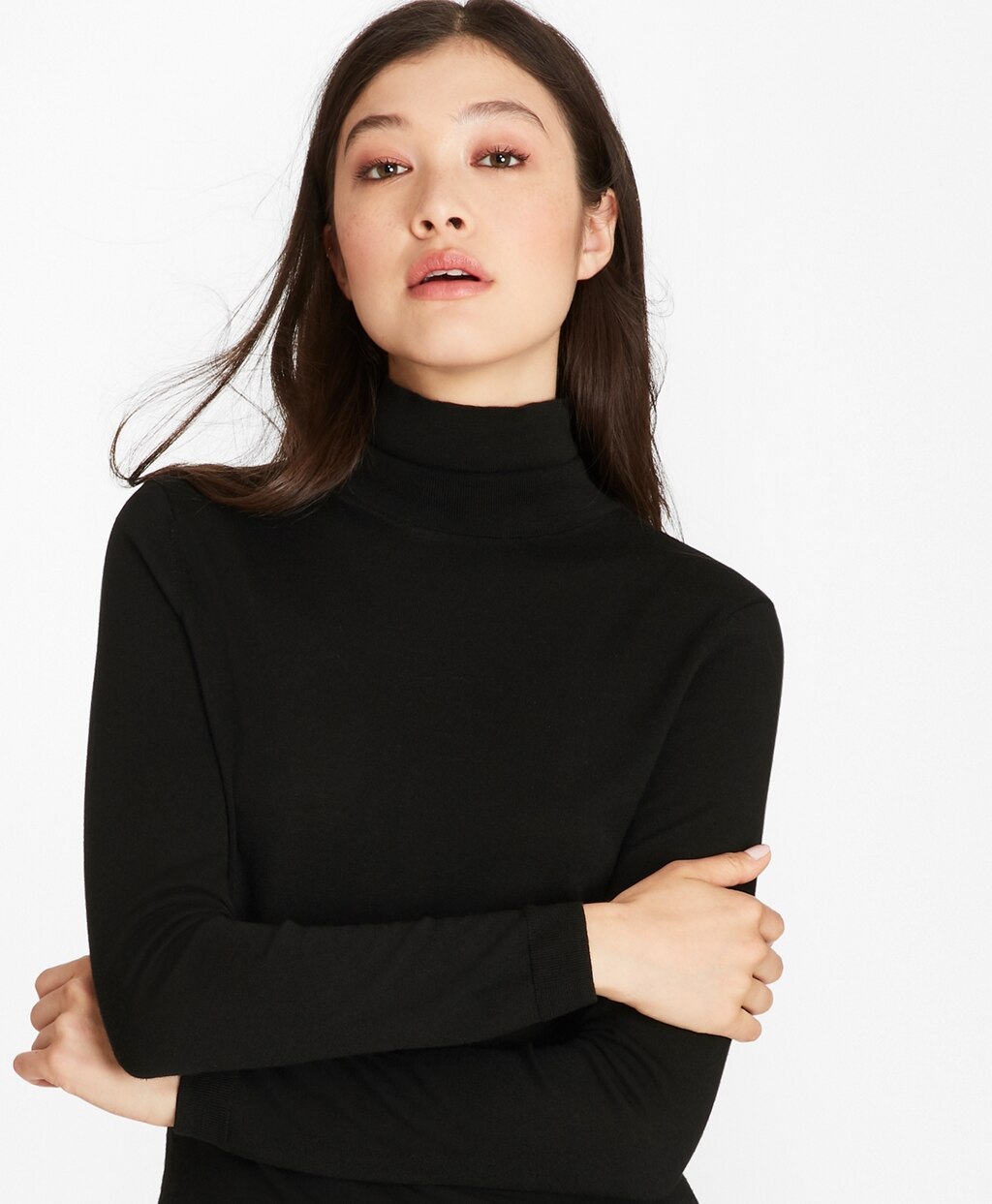 Brooks Brothers Women Merino Wool Turtleneck Sweater