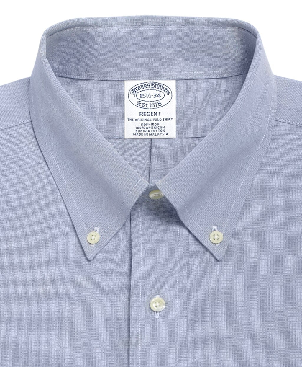 Brooks Brothers Men Regent Fitted Dress Shirt, Non-Iron Button-Down Collar