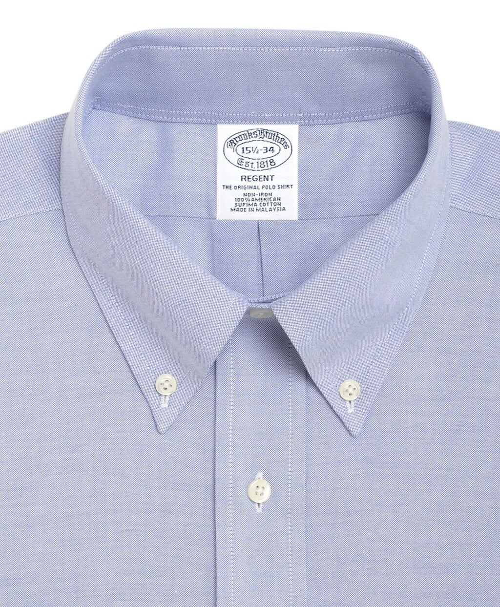 Brooks Brothers Men BrooksCool® Regent Fitted Dress Shirt, Non-Iron Button-Down Collar