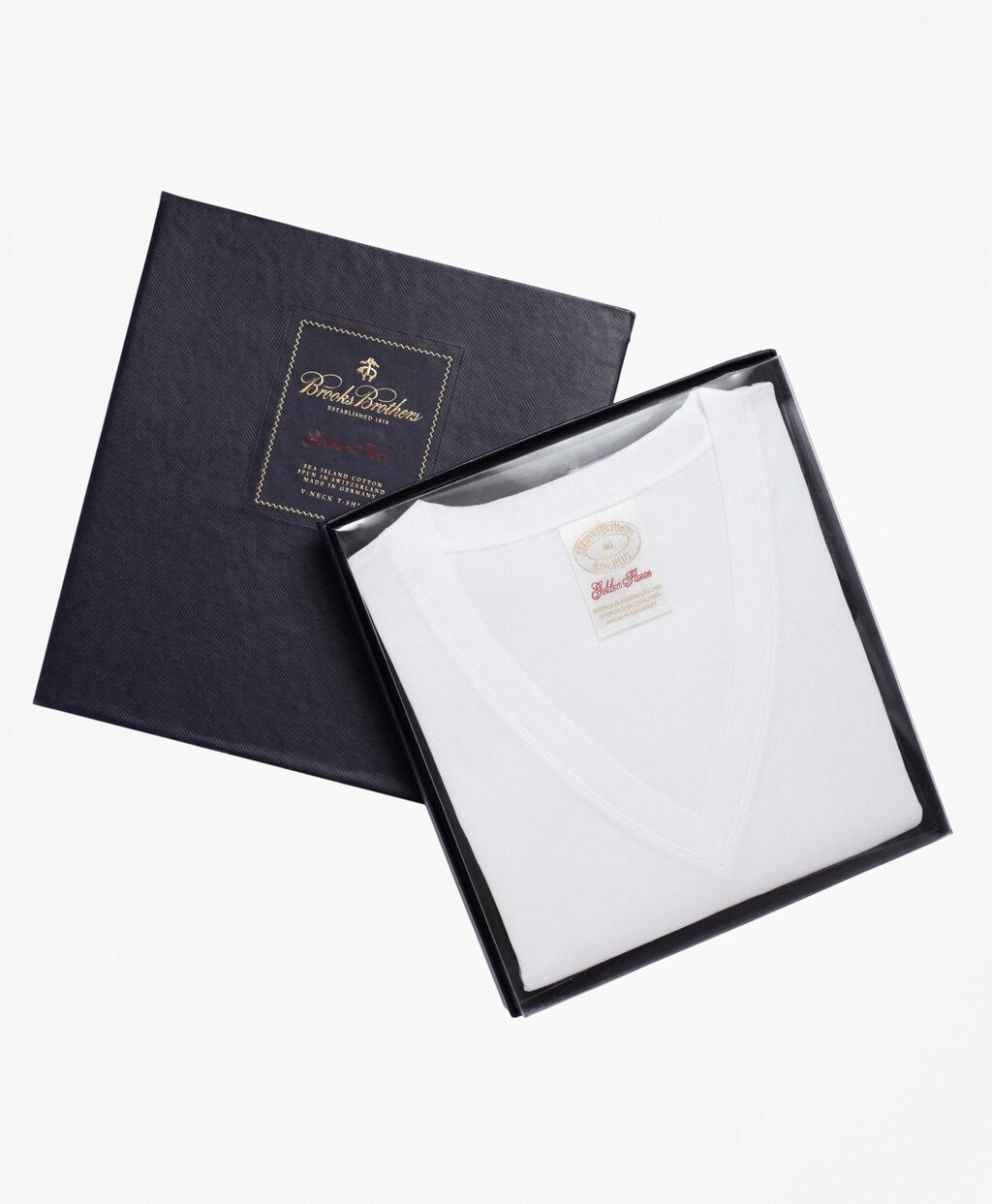 Brooks Brothers Men Sea Island  V-Neck Tee